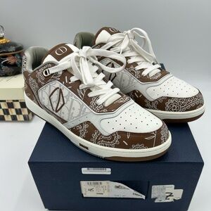 Men's Dior B 27 low Paisley sneakers size 45 made in Italy